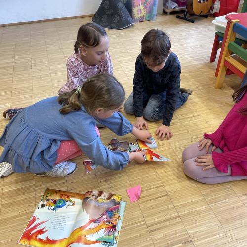Vorlesen der 2b für die 1b