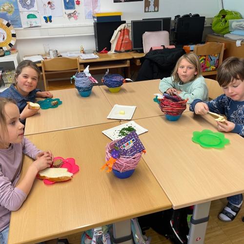 Osterjause in der 1b