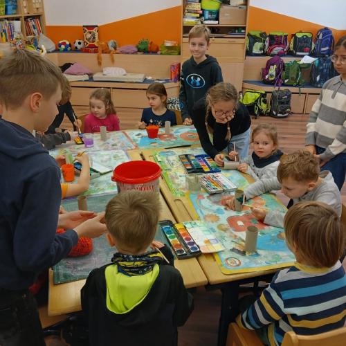 Besuch aus dem Kindergarten 4c