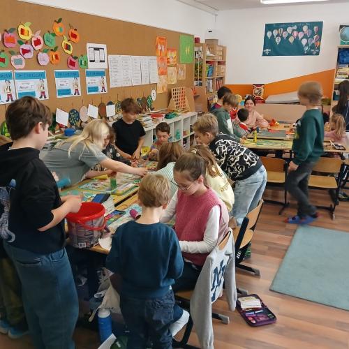 Besuch aus dem Kindergarten 4c