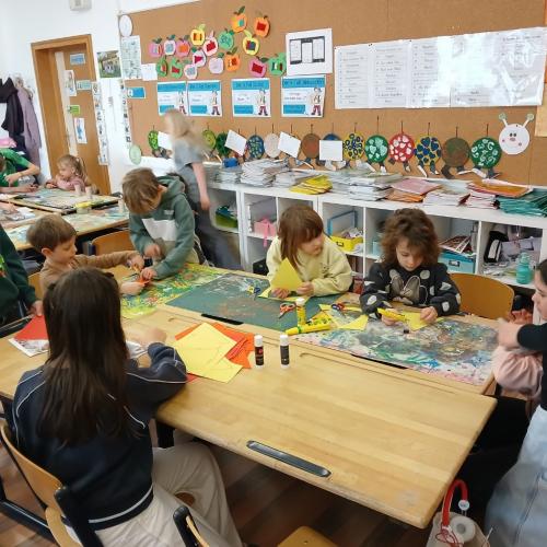 Besuch aus dem Kindergarten 4c