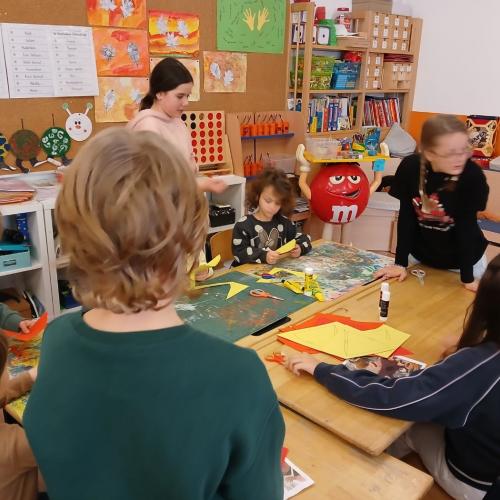 Besuch aus dem Kindergarten 4c