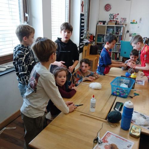 Besuch aus dem Kindergarten 4c