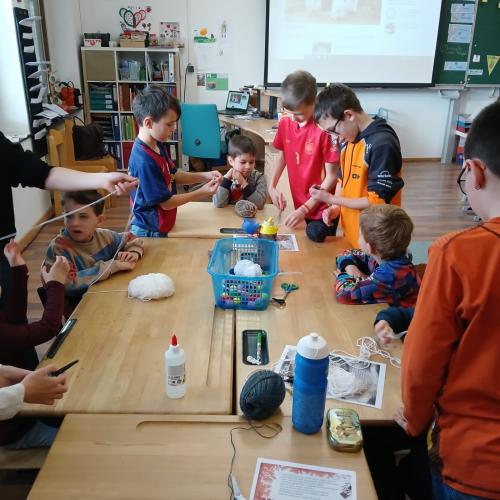 Besuch aus dem Kindergarten 4c