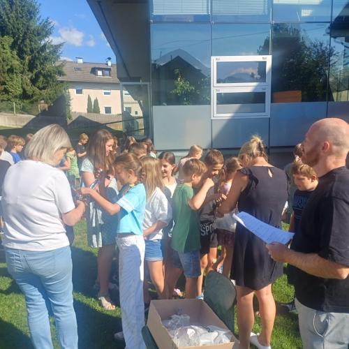 Völkerballturnier Preisverteilung